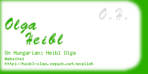 olga heibl business card